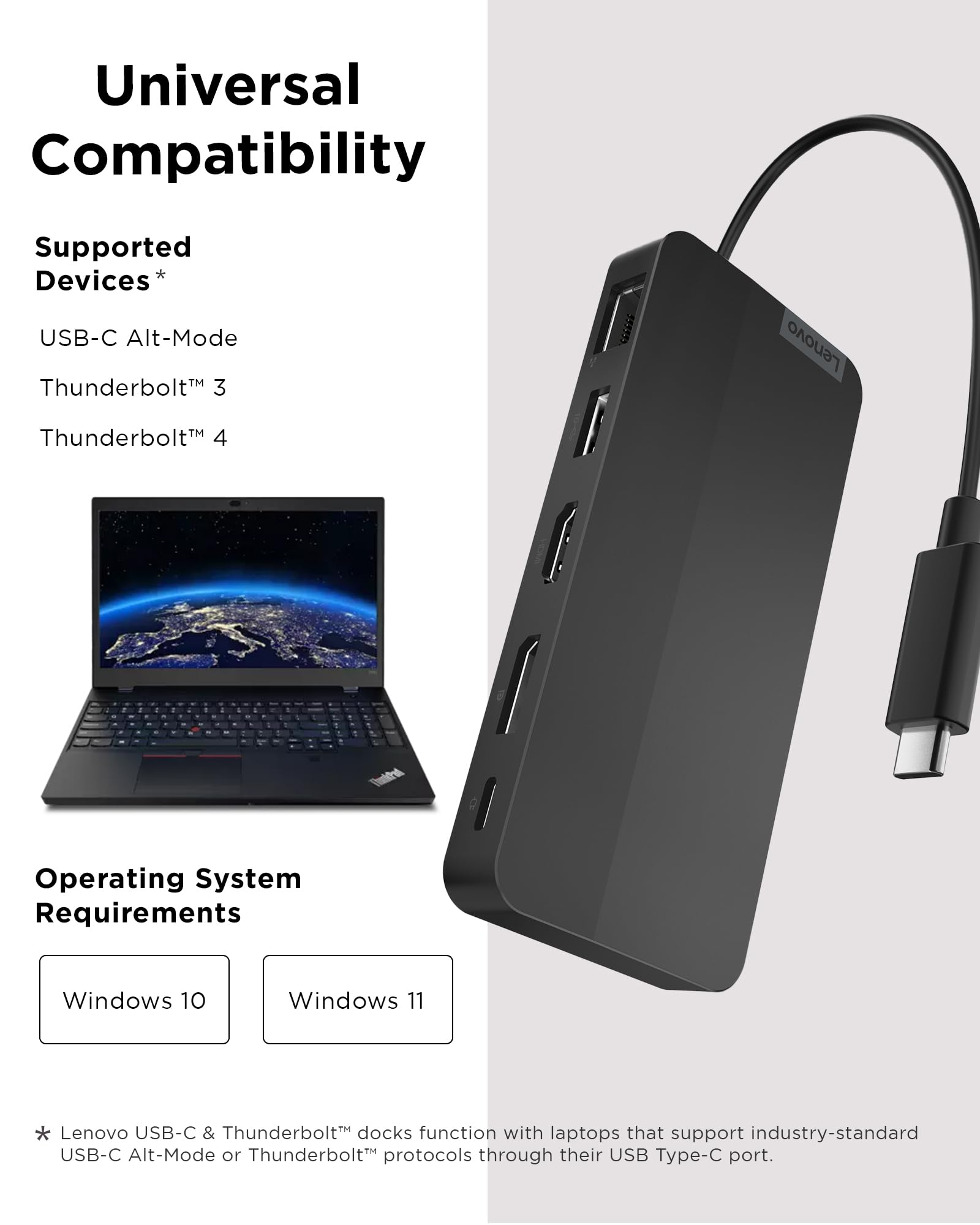 Amazon.co.jp: Lenovo USB-C デュアルディスプレイ トラベルドック - 7