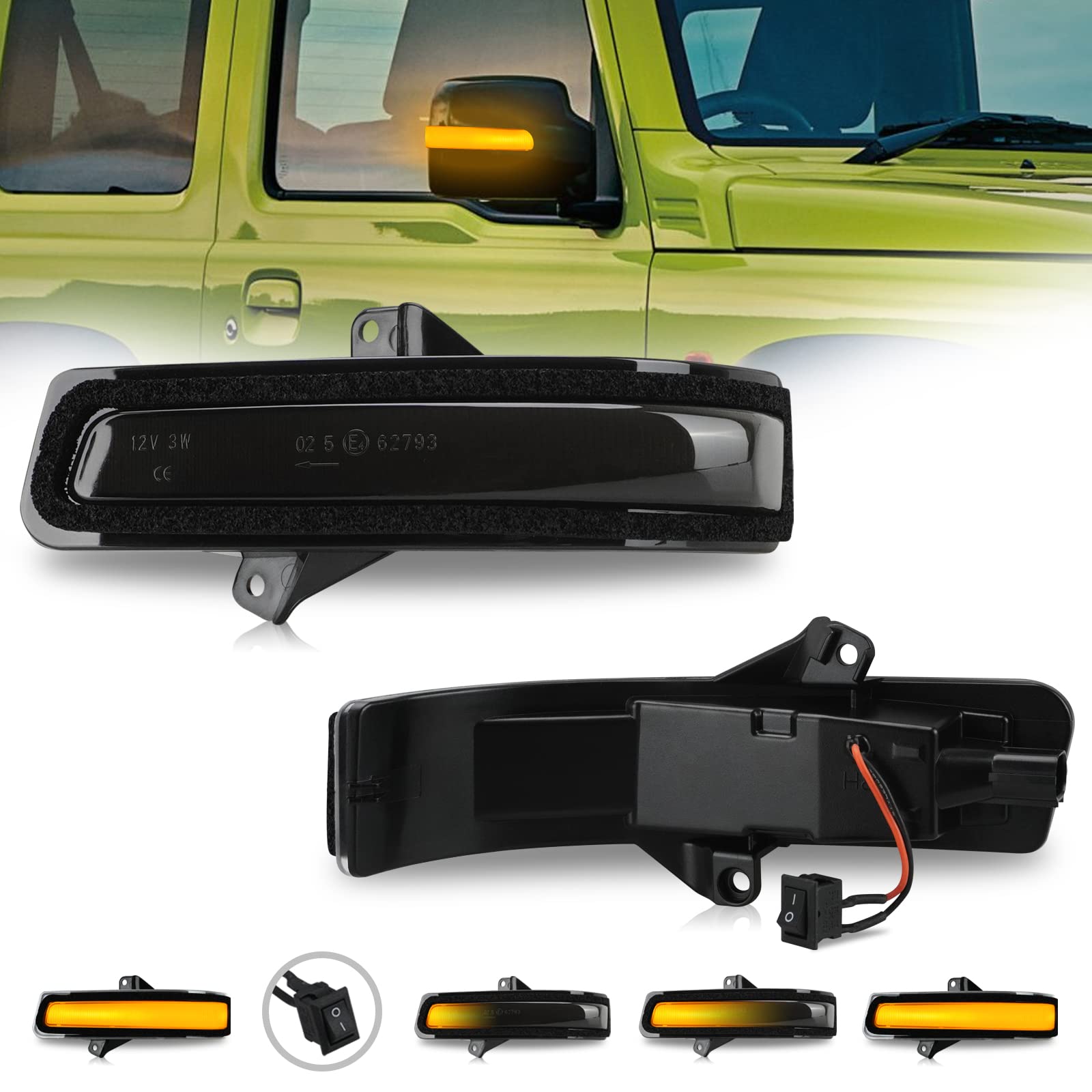 Amazon | 【車検対策】スズキ ジムニー ドアミラーウインカー JB64