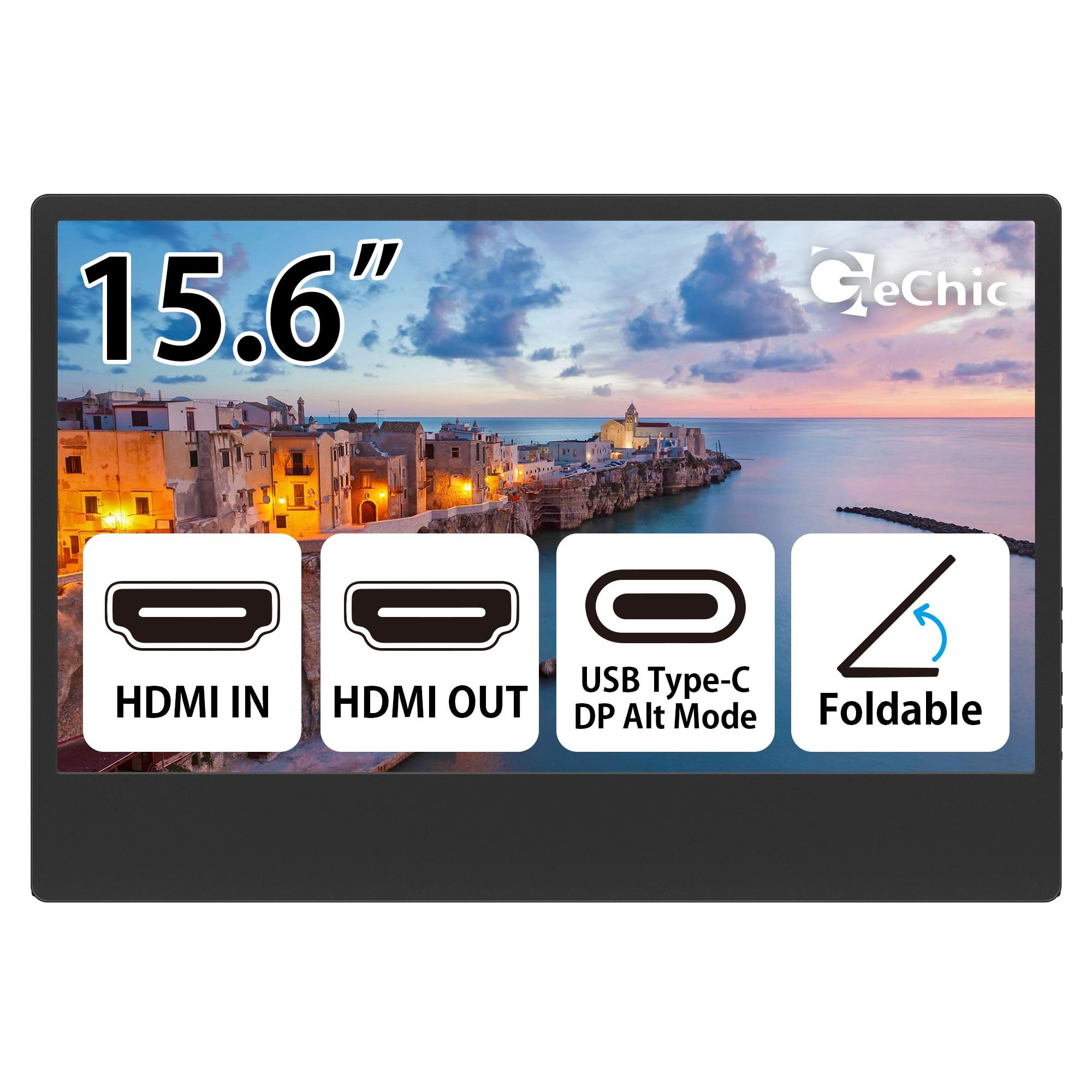 Amazon.co.jp: GeChic ゲシック モバイルタッチモニター 15.6インチ On