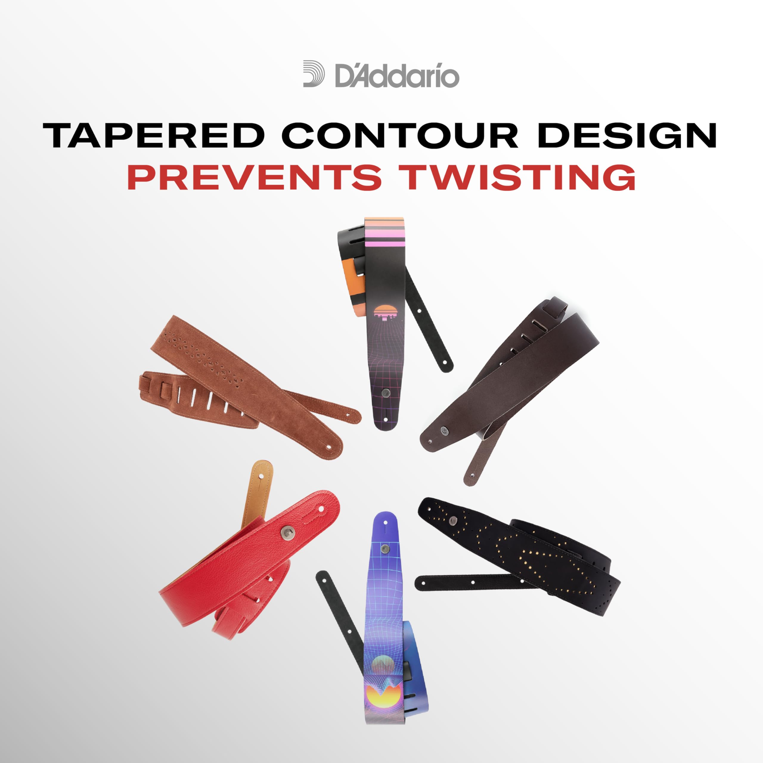 Amazon | D'Addario ダダリオ ギターストラップ 延長用 Leather Strap