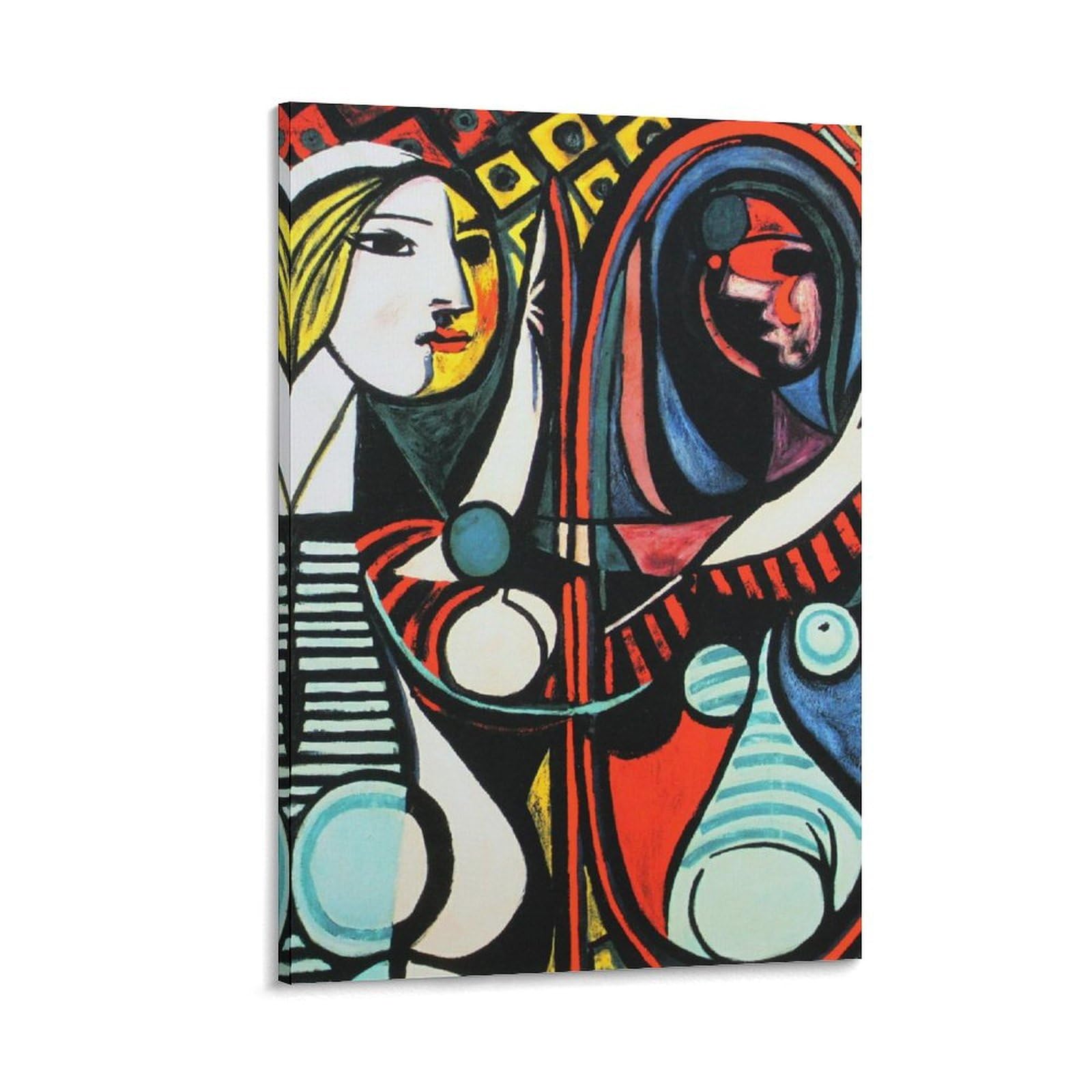 Amazon.co.jp: パブロ・ピカソ「鏡の前の少女」1 絵画 ポスター 印刷