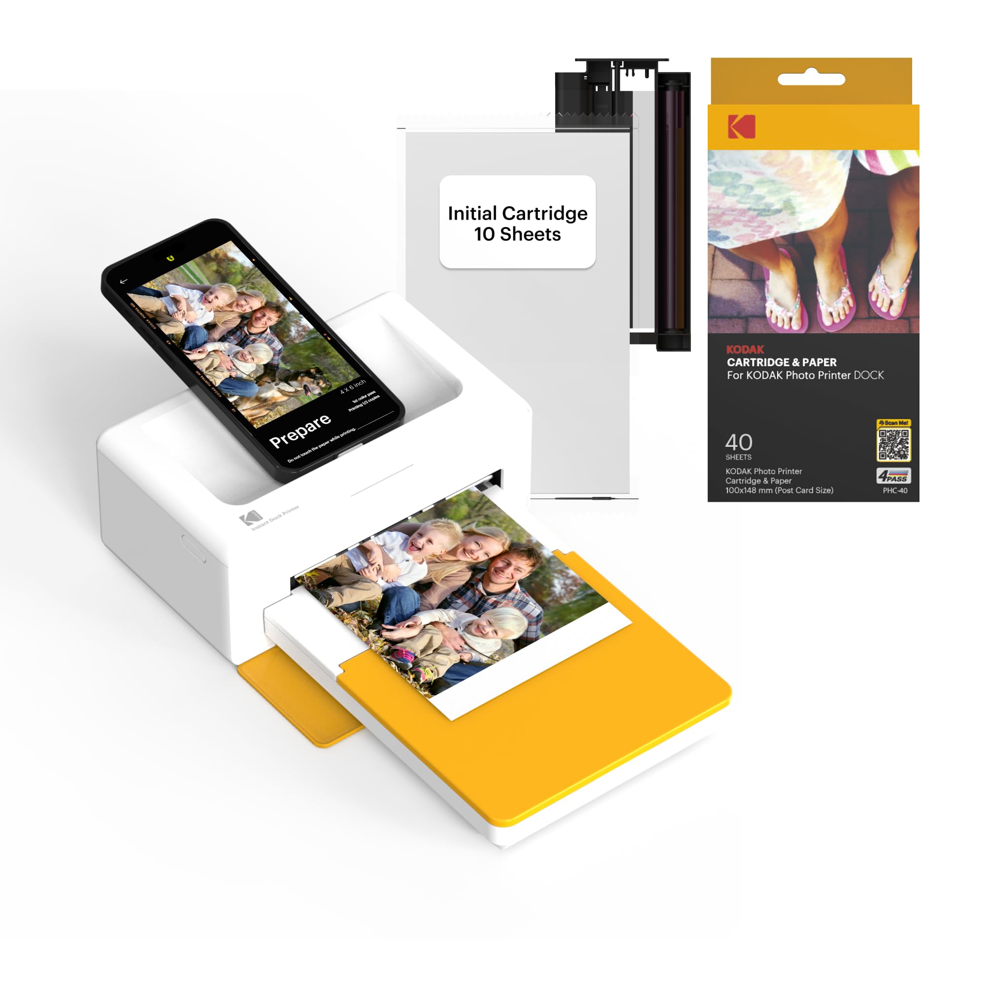 KODAK Impressora fotográfica instantânea Dock Plus 4PASS