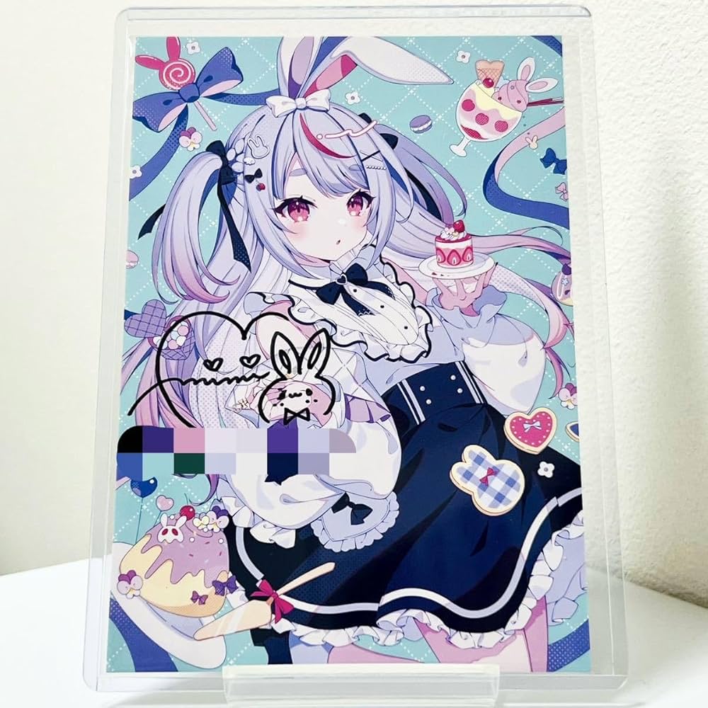 Amazon.co.jp: 兎咲ミミ 活動3周年記念 直筆サイン入りポストカード た