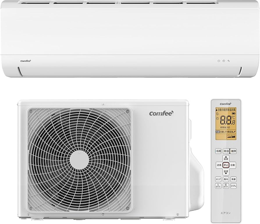 Amazon | COMFEE' エアコン 6畳 2.2kw 大風量快適 冷暖房 静音 除湿