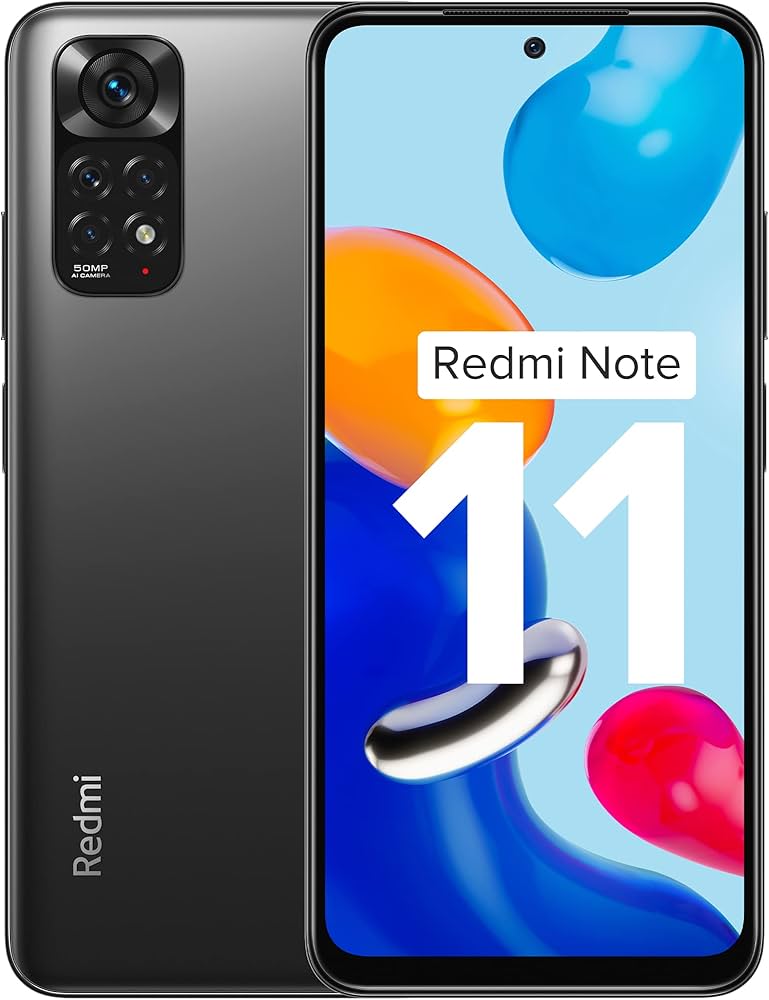 Redmi Note 11 (Space Black, 4GB RAM, 64GB Storage)|90Hz FHD+
