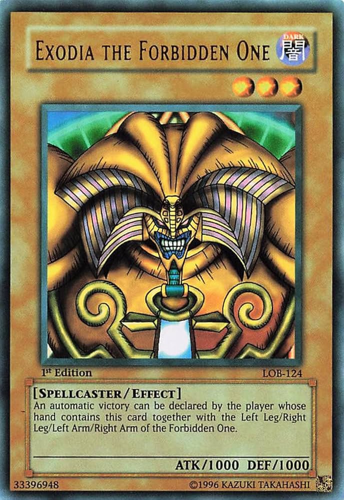 Amazon.co.jp: 遊戯王カード 英語版 EXODIA THE FORBIDDEN ONE 封印