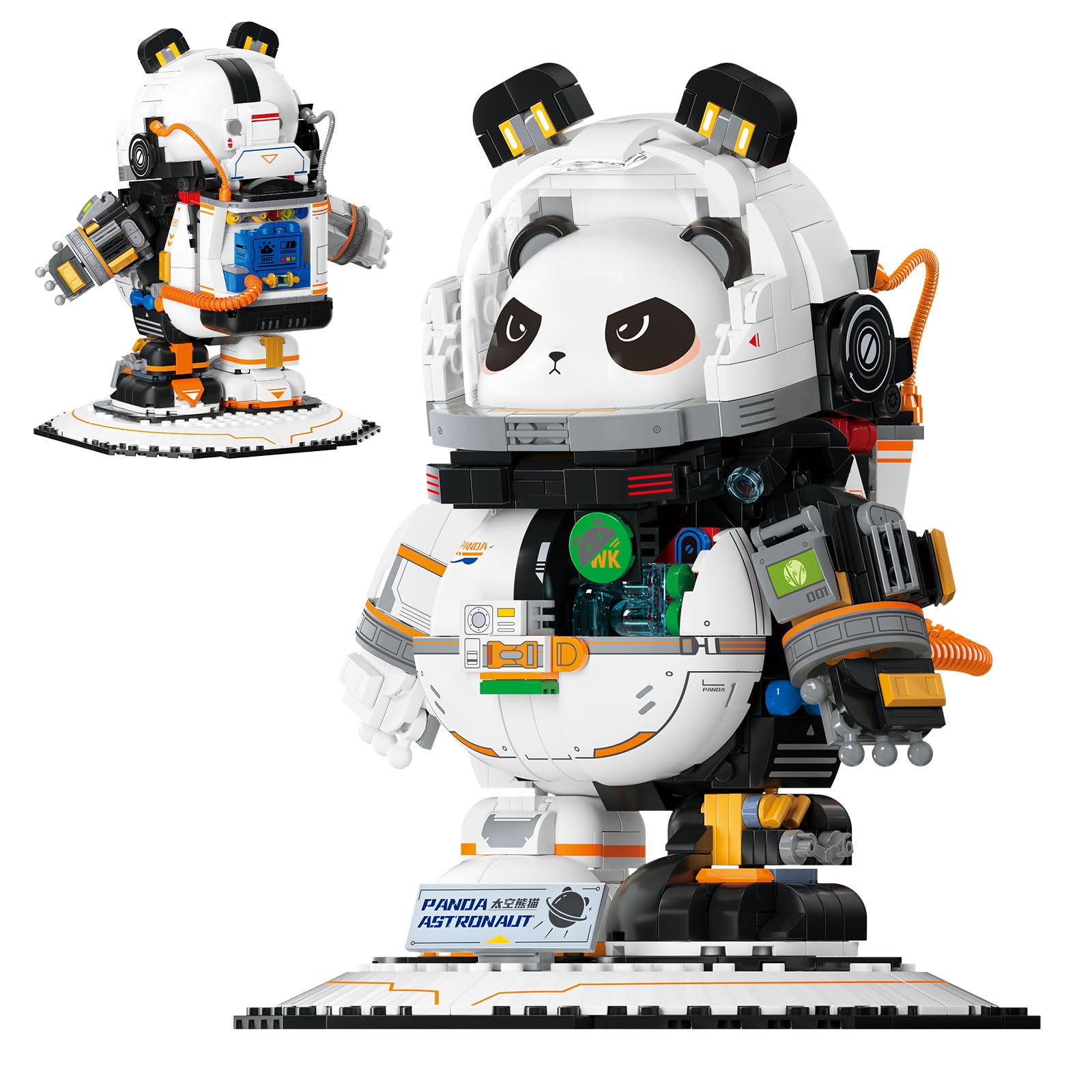 Amazon.com: NUTCRACKER Space Panda Astronaut Building Blocks Kits