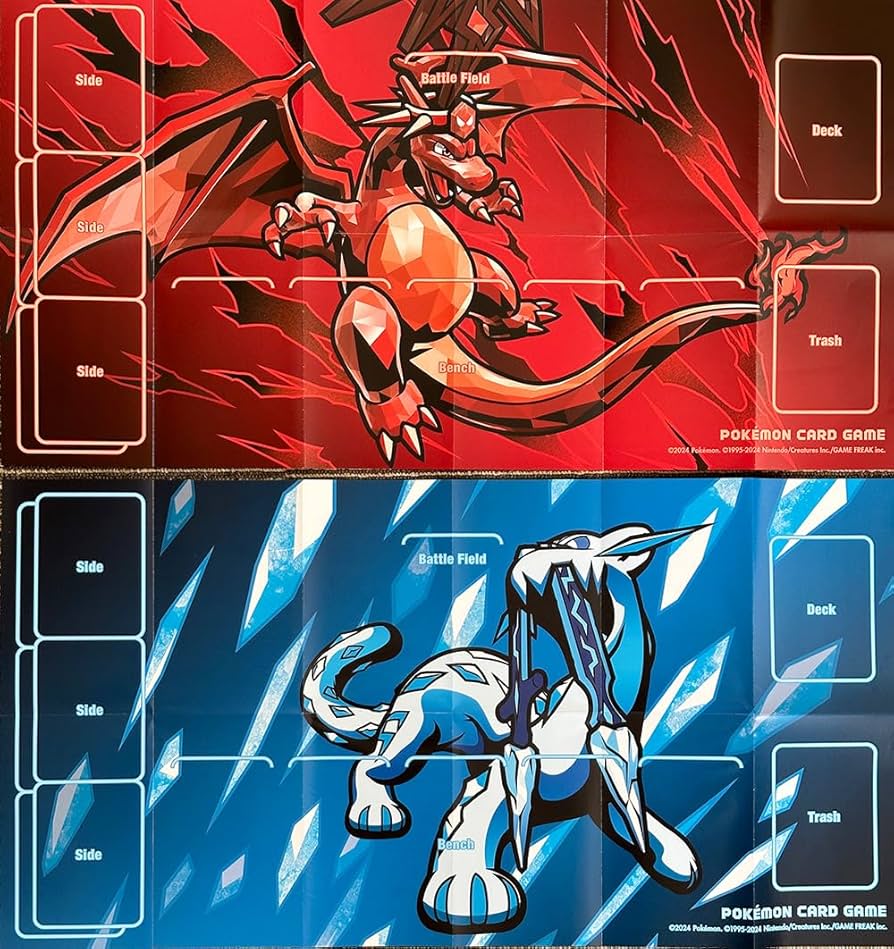 Amazon | ハーフプレイマット ルリザードンex（悪テラスタル）＆プレイ