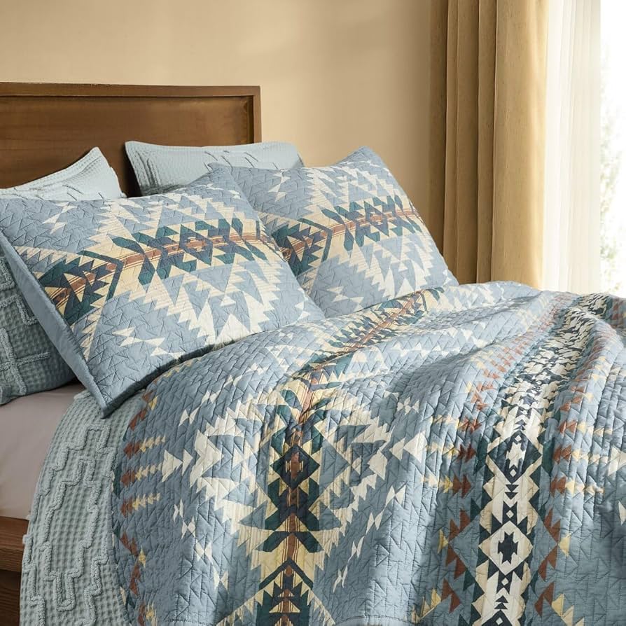 Amazon.com: Pendleton 100% Cotton 3 Piece Quilt Set with 2 Shams