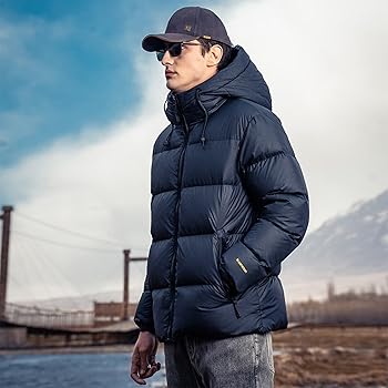 ZVX Duck Down Jackets For Men,Mens Puffer Jacket For Cold