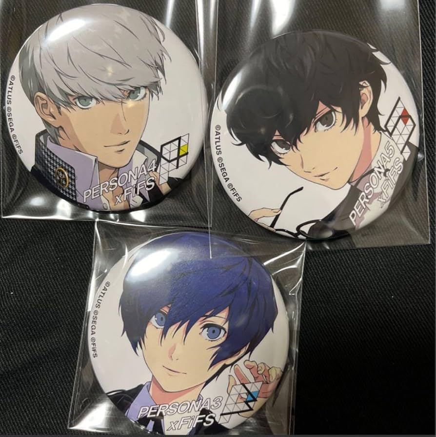 Amazon.co.jp: ペルソナ3 P4主人公番長 鳴上悠 缶バッジ 結城理