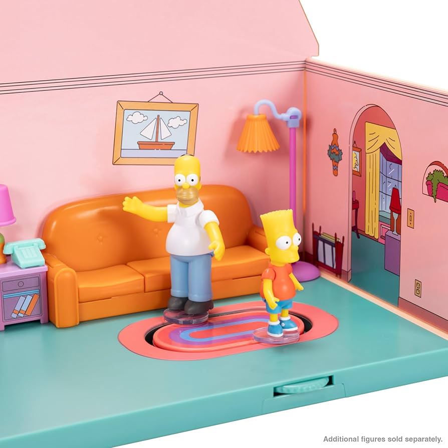 Amazon.com: Disney The Simpsons Living Room Diorama House Playset