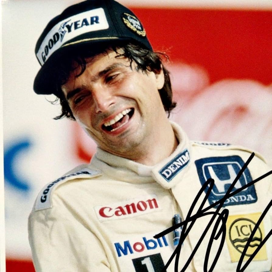 Amazon.co.jp: ネルソン ピケ直筆サイン入り超 大型写真…Nelson Piquet