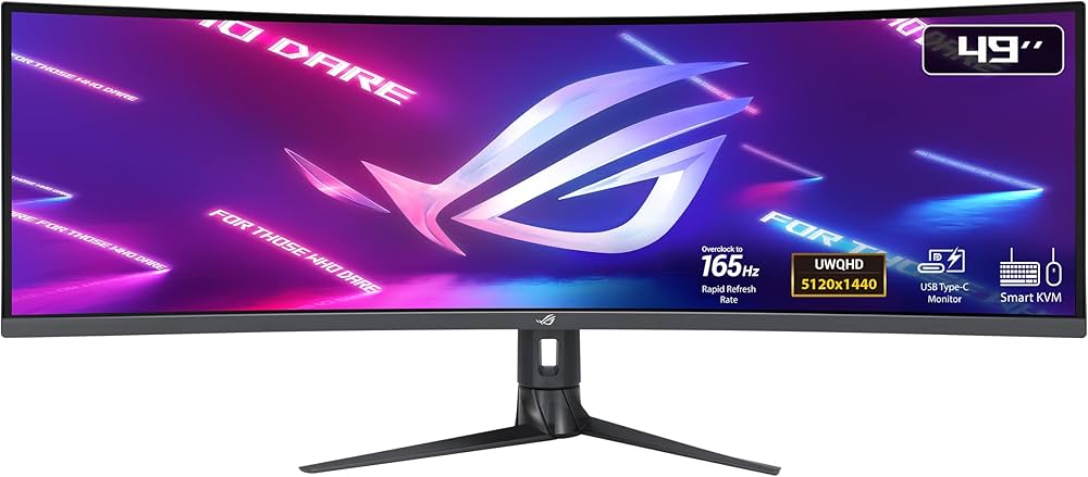 Amazon.co.jp: ASUS 湾曲 スーパーウルトラワイド ゲーミングモニター