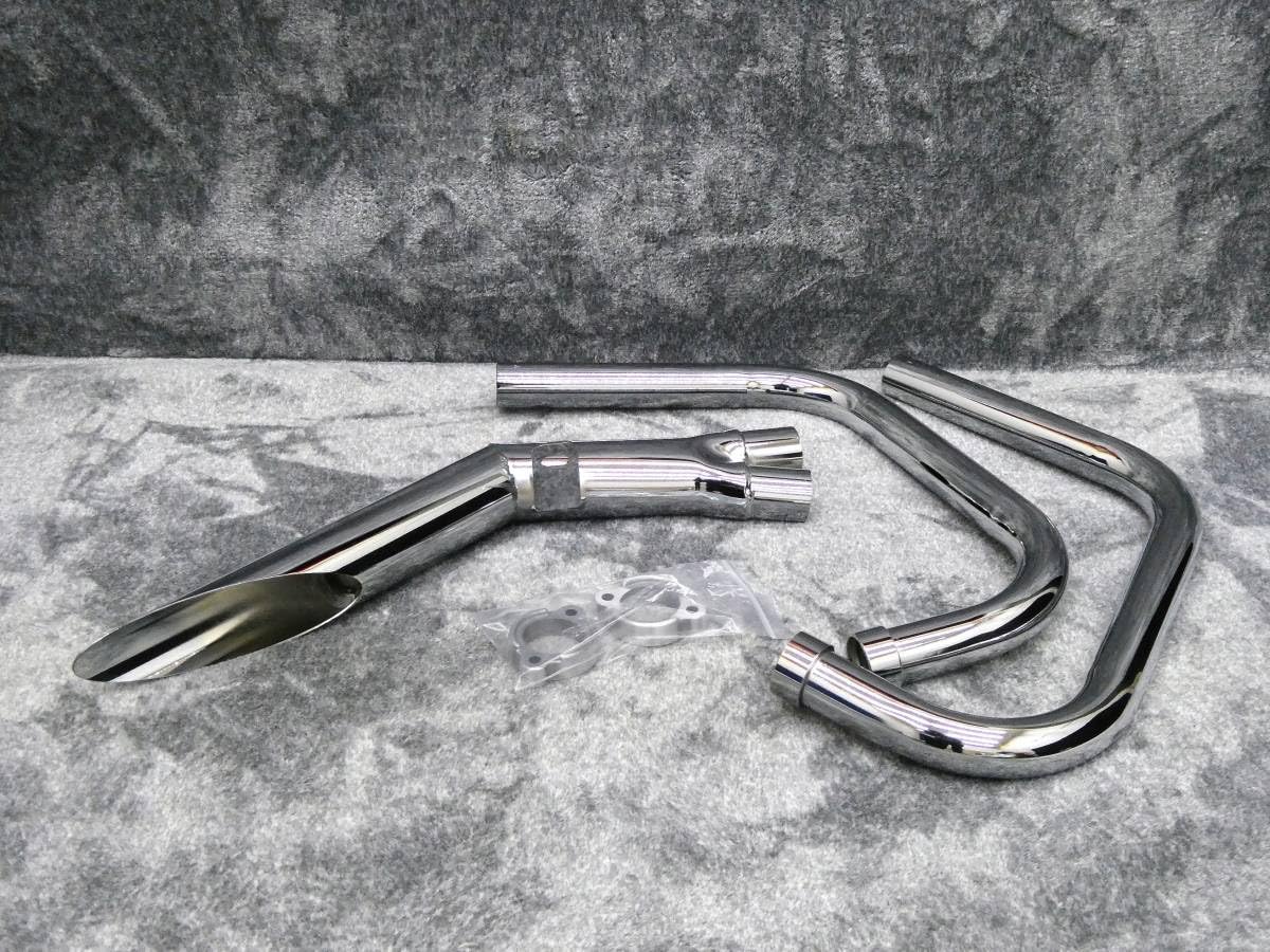 Amazon | GS400 マフラー (ナカノサイクロン 鉄メッキ)/ GS400E