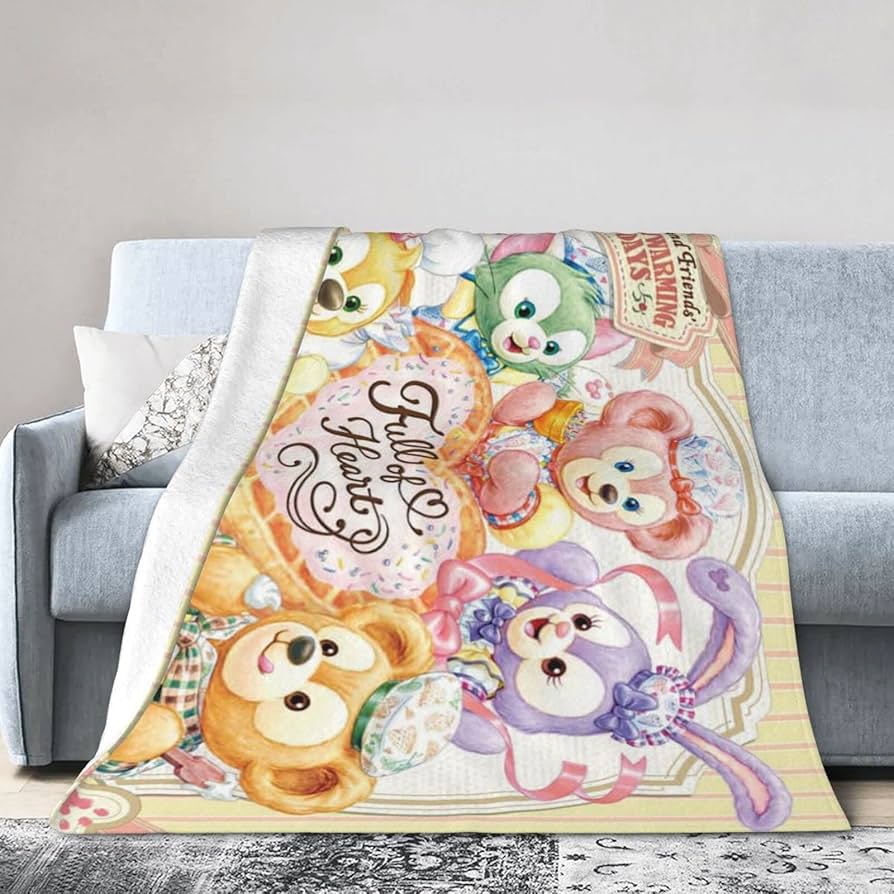 Amazon｜ダッフィーフレンズ 毛布 ブランケット 掛け毛布 ふわふわ