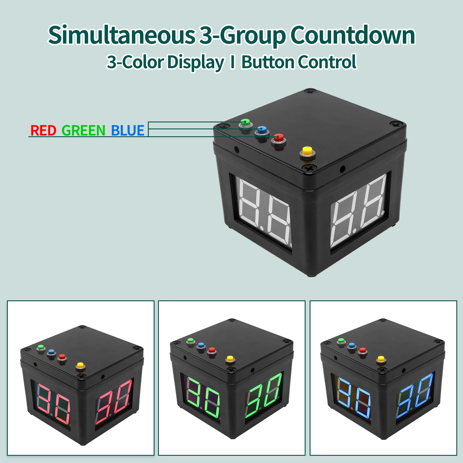 Amazon｜GANXIN ポーカーショットクロック 秒カウントダウンタイマー