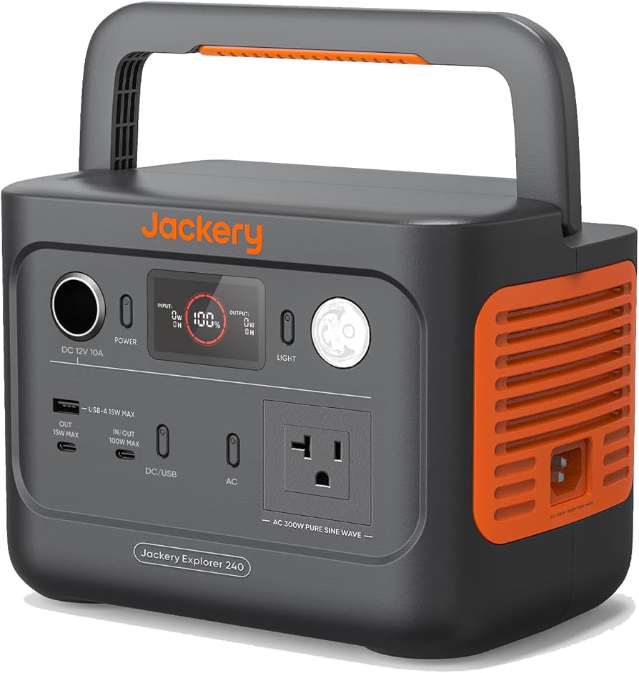 Amazon.co.jp: Jackery ポータブル電源 240 240Wh 定格出力200W 瞬間