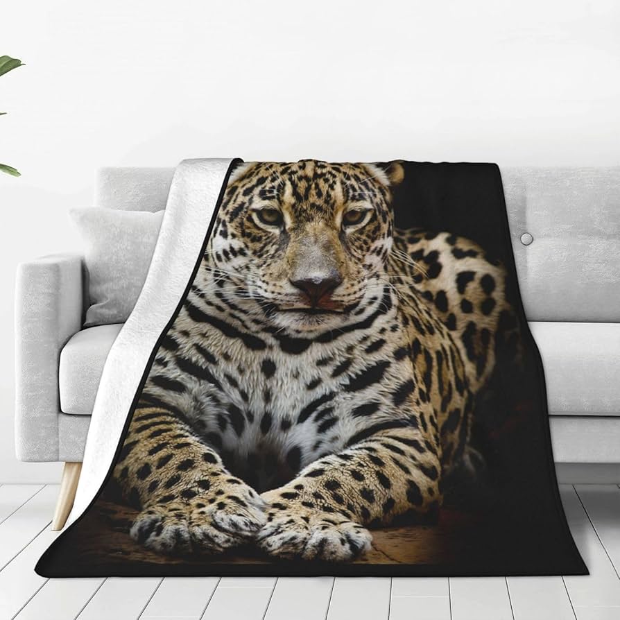 Amazon｜毛布 ヒョウ 豹 豹柄 ブランケット シングル 夏用 掛け毛布
