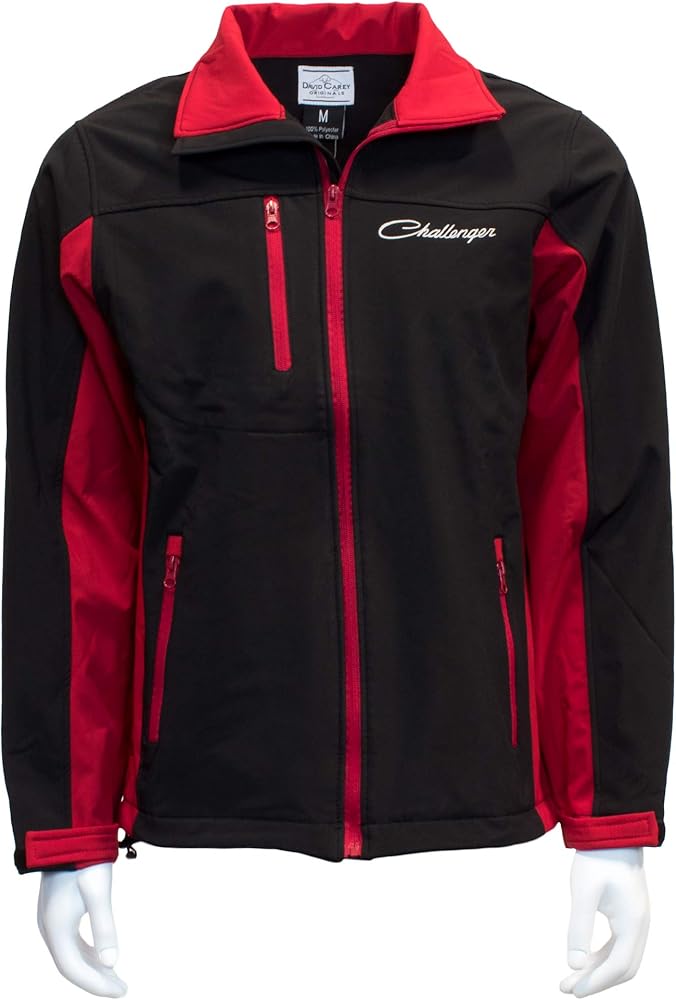David Carey Originals Dodge Challenger Softshell Work Jacket – Red