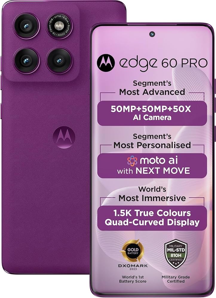 Amazon.com: Motorola Moto Edge 60 Pro 5G Ai (Tmobile Mint Tello