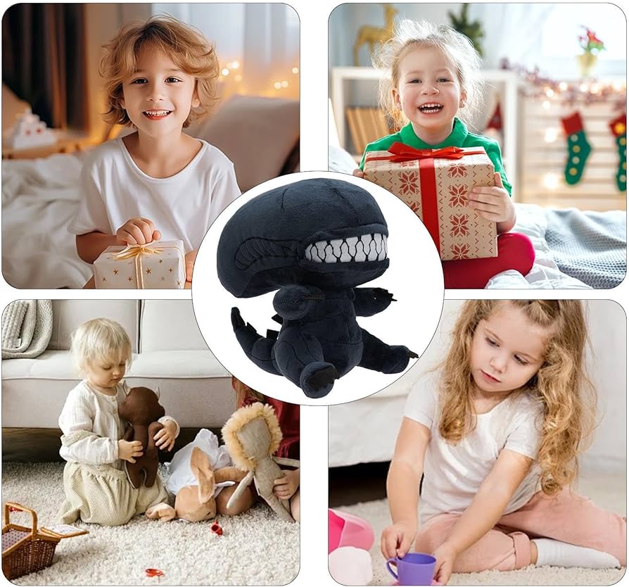 Amazon.co.jp: ゼノモーフぬいぐるみ、口のジッパーゼノモーフ