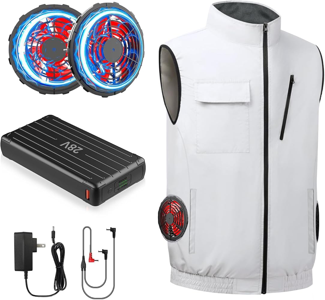 Amazon.co.jp: [FGTGGG] ファン付きベスト【2025新登場＆28V超高出力