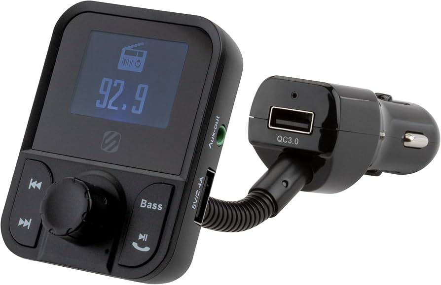 Amazon.com: Scosche SBTFM1-XCES0 Bluetooth 5.0 FM Transmitter w
