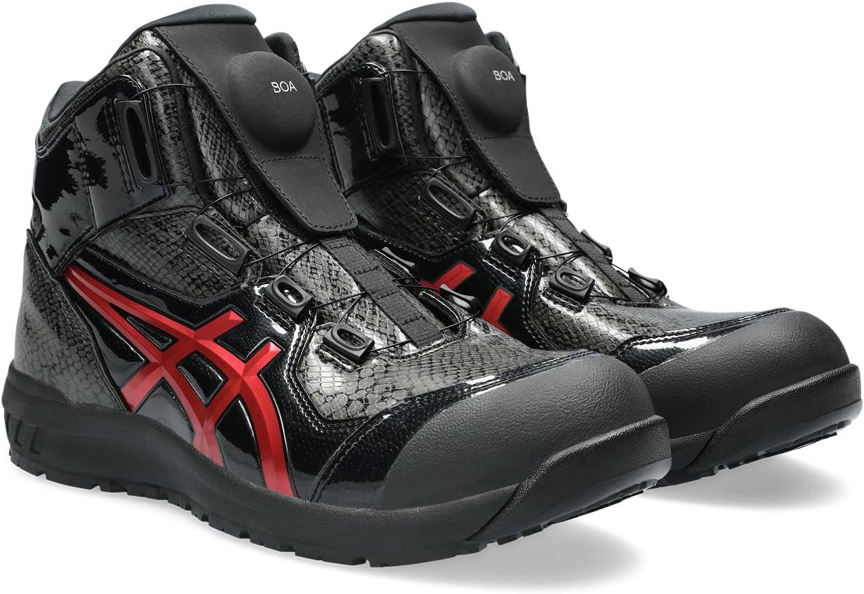 ASICS 安全靴 ウィンジョブ 2Eブラック ベルクロタイプ 25cm