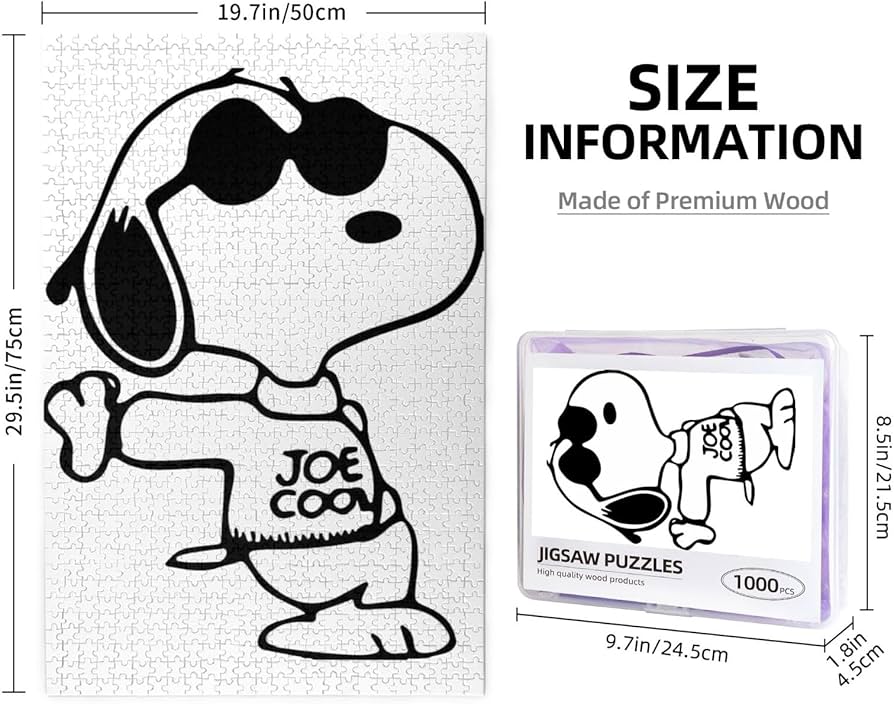 Amazon.co.jp: スヌーピー(1) アニメ ジグソーパズル 木製 1000ピース