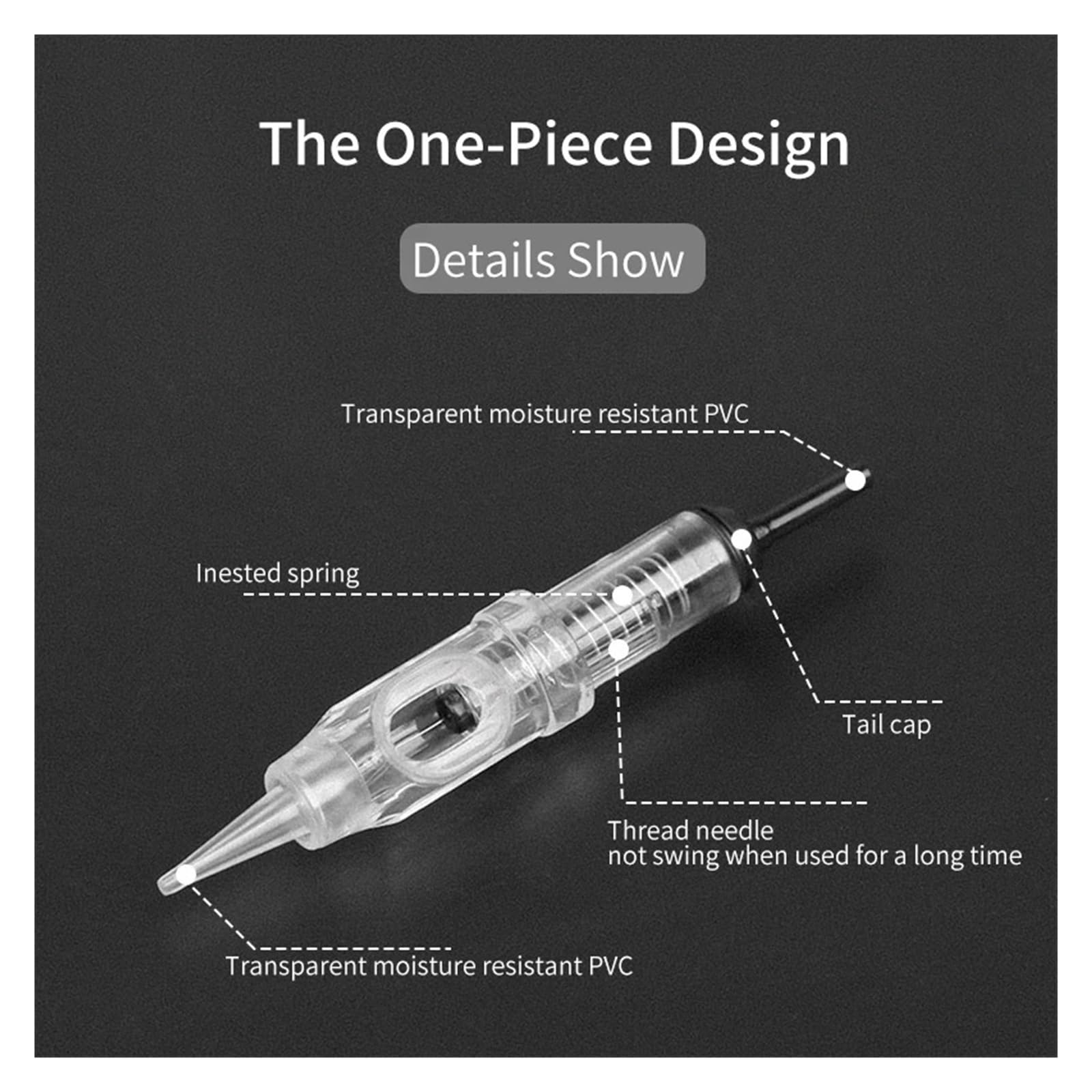 Amazon.co.jp: WuDzhi 使い捨てアートメイクカートリッジ針、1RL滅菌