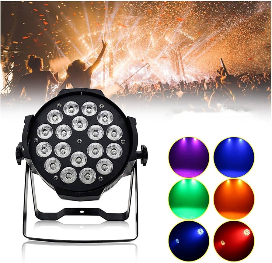 Amazon.co.jp: Frezon 200W 高輝度 18LED ステージライト RGBW DMX