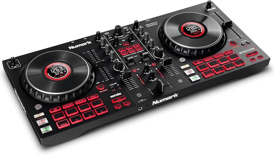 Amazon.co.jp: Numark DJコントローラー 4デッキ タッチセンサー搭載
