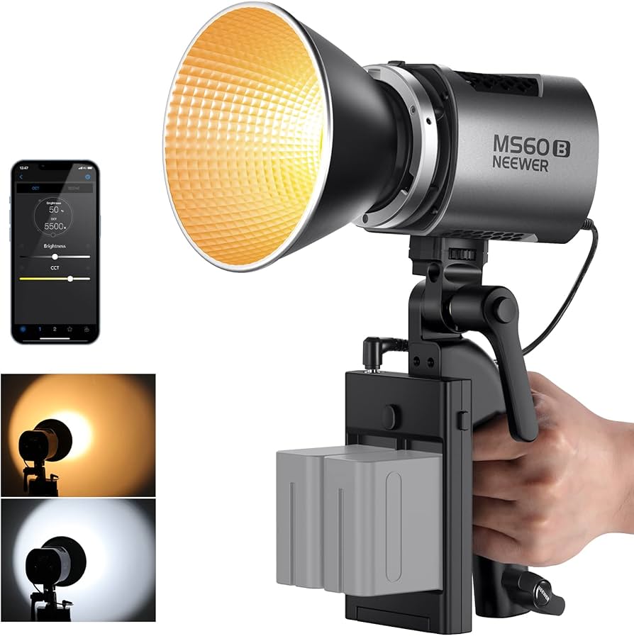 Amazon.com : NEEWER MS60B LED Video Light 2.4G/APP Control, 65W