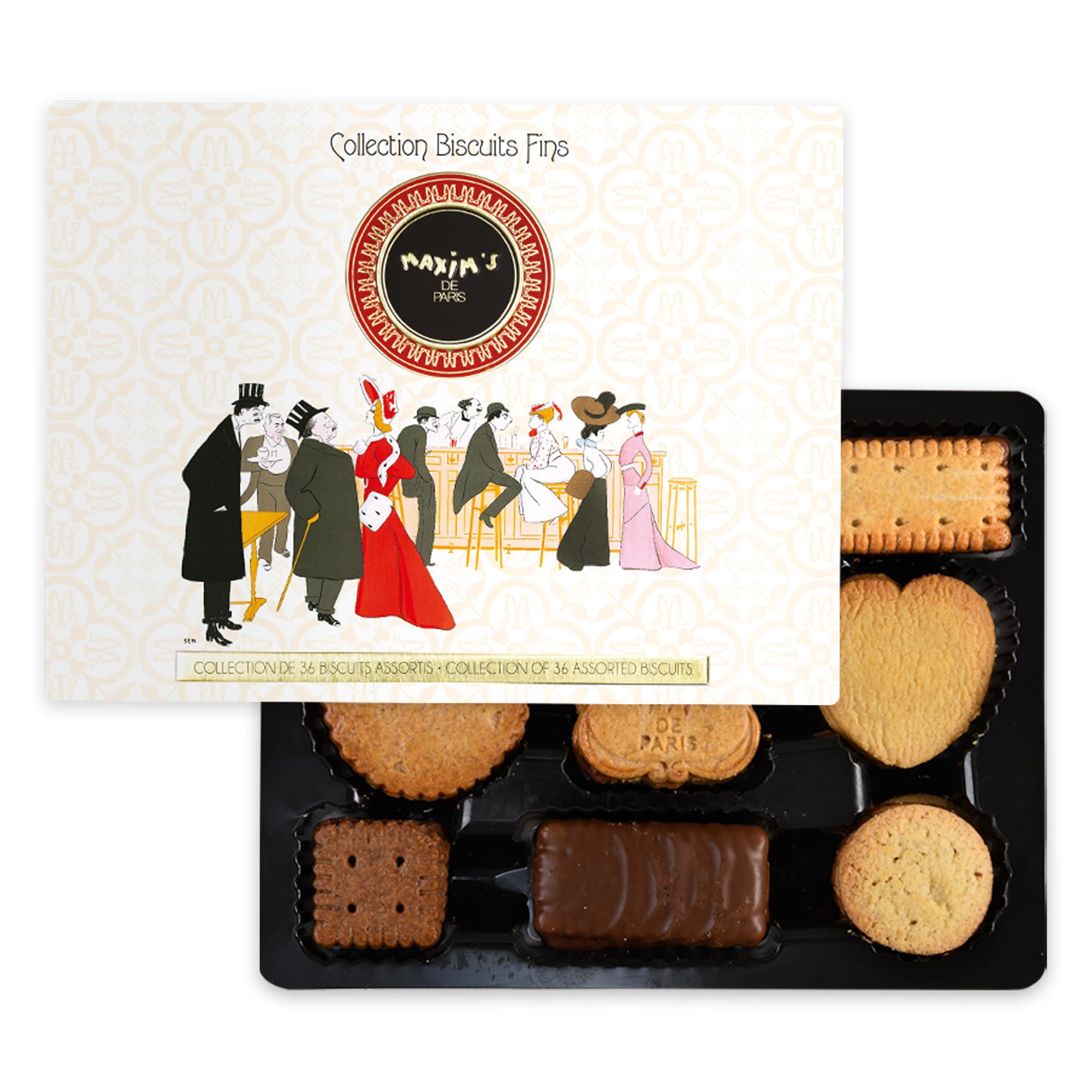 Amazon.com : Maxim's De Paris - French Cookie Assortment Tin Gift