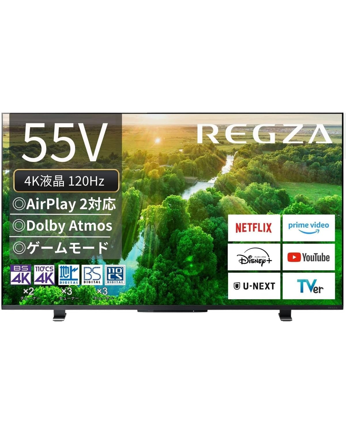 Amazon | REGZA レグザ テレビ 55Z570L (55インチ / 4K テレビ/倍速