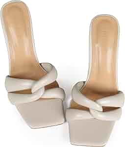 Amazon.com | iiimmu 3.5 IN High Heels Mules Open Toe Heeled