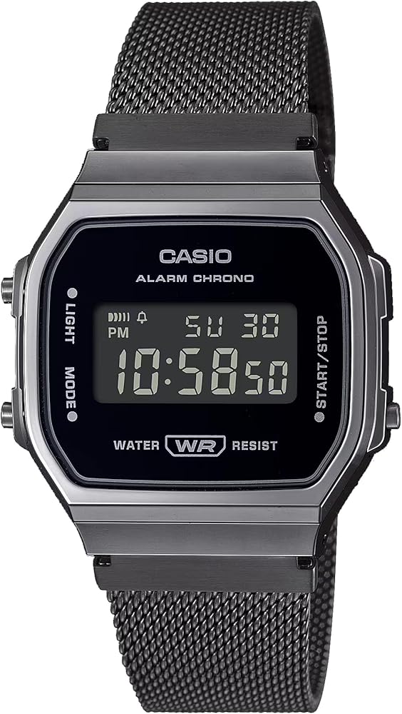 Amazon.com: Casio A168WEMB-1BV Men's Vintage Collection Gunmetal