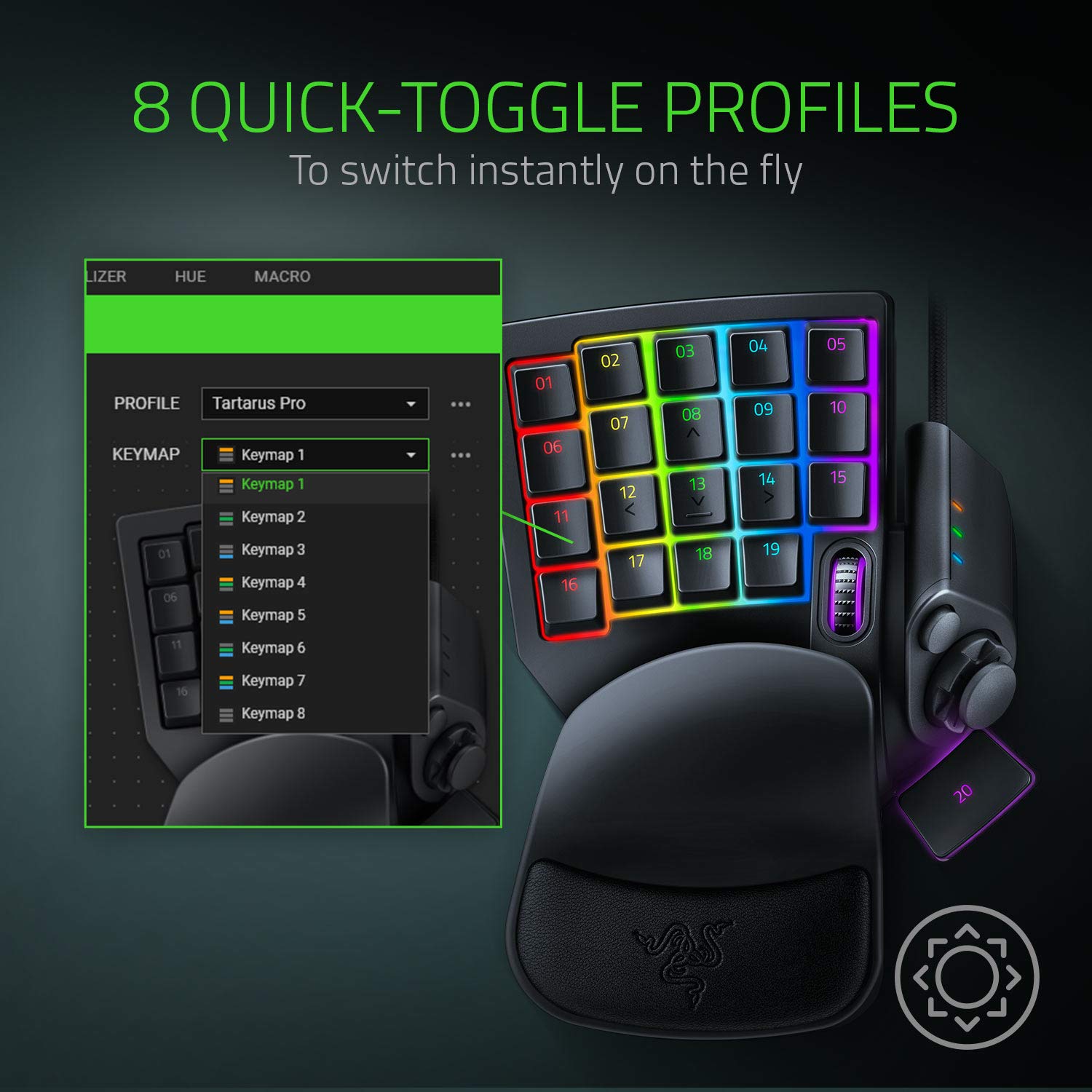 Amazon.com: Razer Tartarus Pro Gaming Keypad: Analog-Optical Key