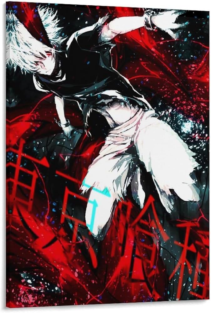 Amazon.co.jp: ポスター 東京喰種 金木 研 アートパネル 壁掛け 壁の