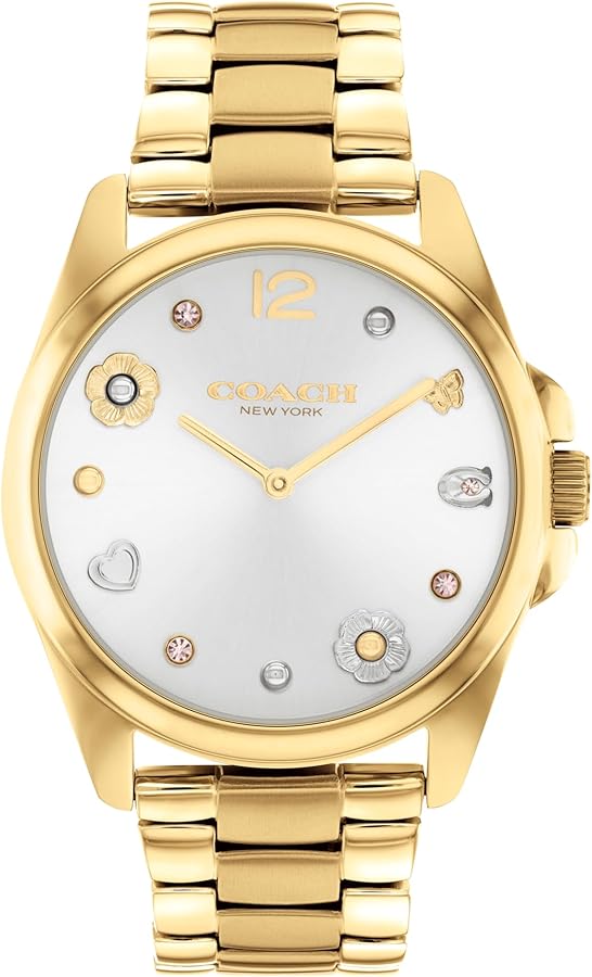 Amazon | [コーチ]レディース 腕時計 GREYSON シルバー文字盤