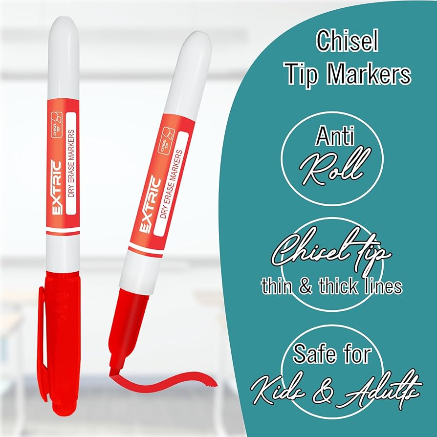 Amazon.com: EXTRIC Red Dry Erase Markers, 36 Count Whiteboard