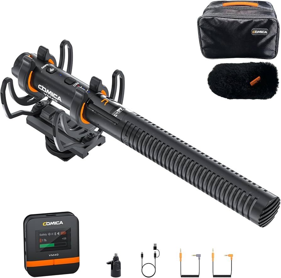 Amazon.com : COMICA VM40 Shotgun Microphone with Wireless Modes