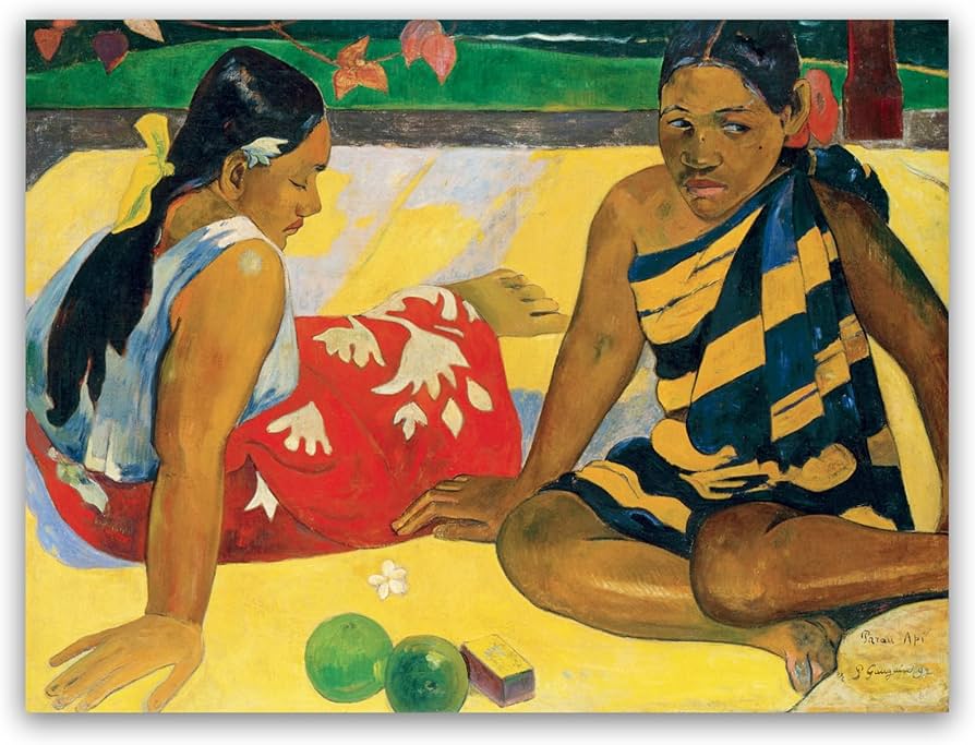 Amazon.co.jp: ポール・ゴーギャン ウォールアート - タヒチの女性二人