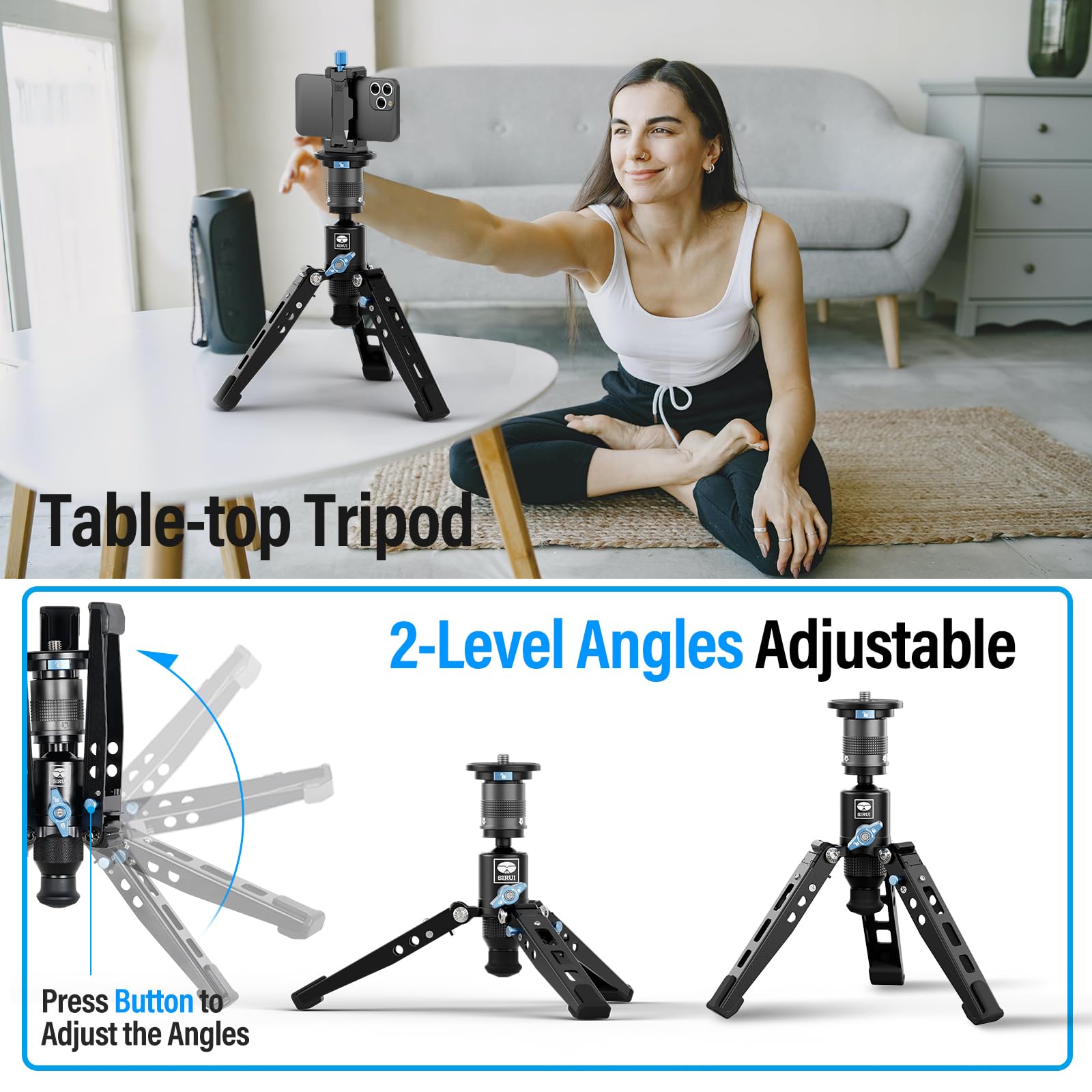 Amazon | SIRUI SVM-165 カメラ一脚 足付き 68.7インチ