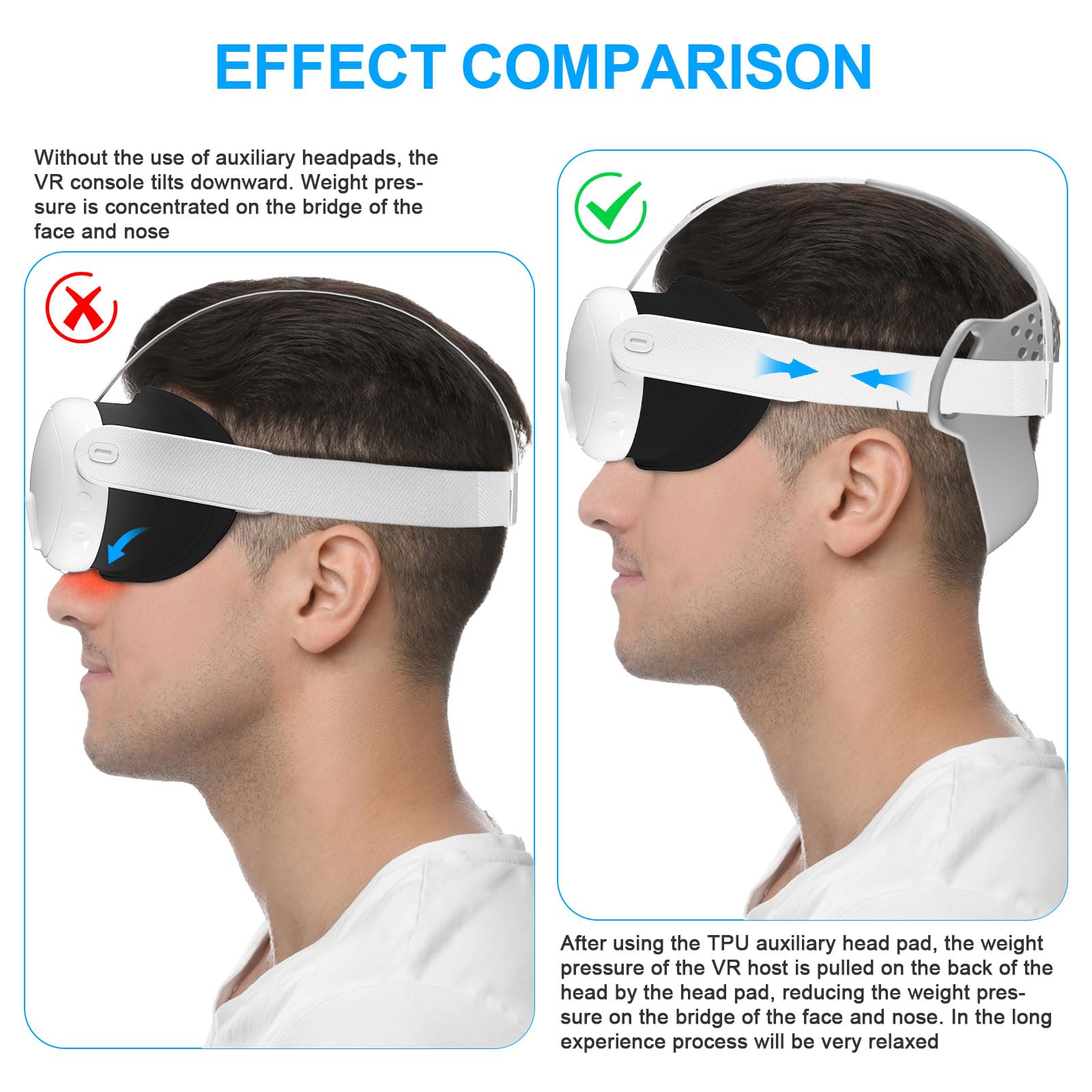 Amazon | sikiwind ヘッドストラップパッド Meta Quest 3 用 TPU