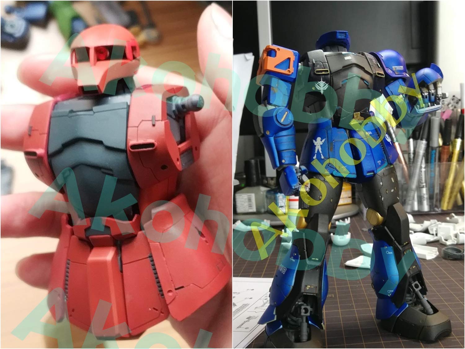 Amazon | MG 1/100 THE ORIGIN ザクI (デニム/スレンダー機) MS-05 AKO