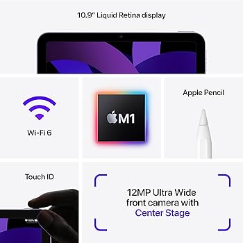 Amazon.com: Apple iPad Air (5th Generation): with M1 chip, 10.9