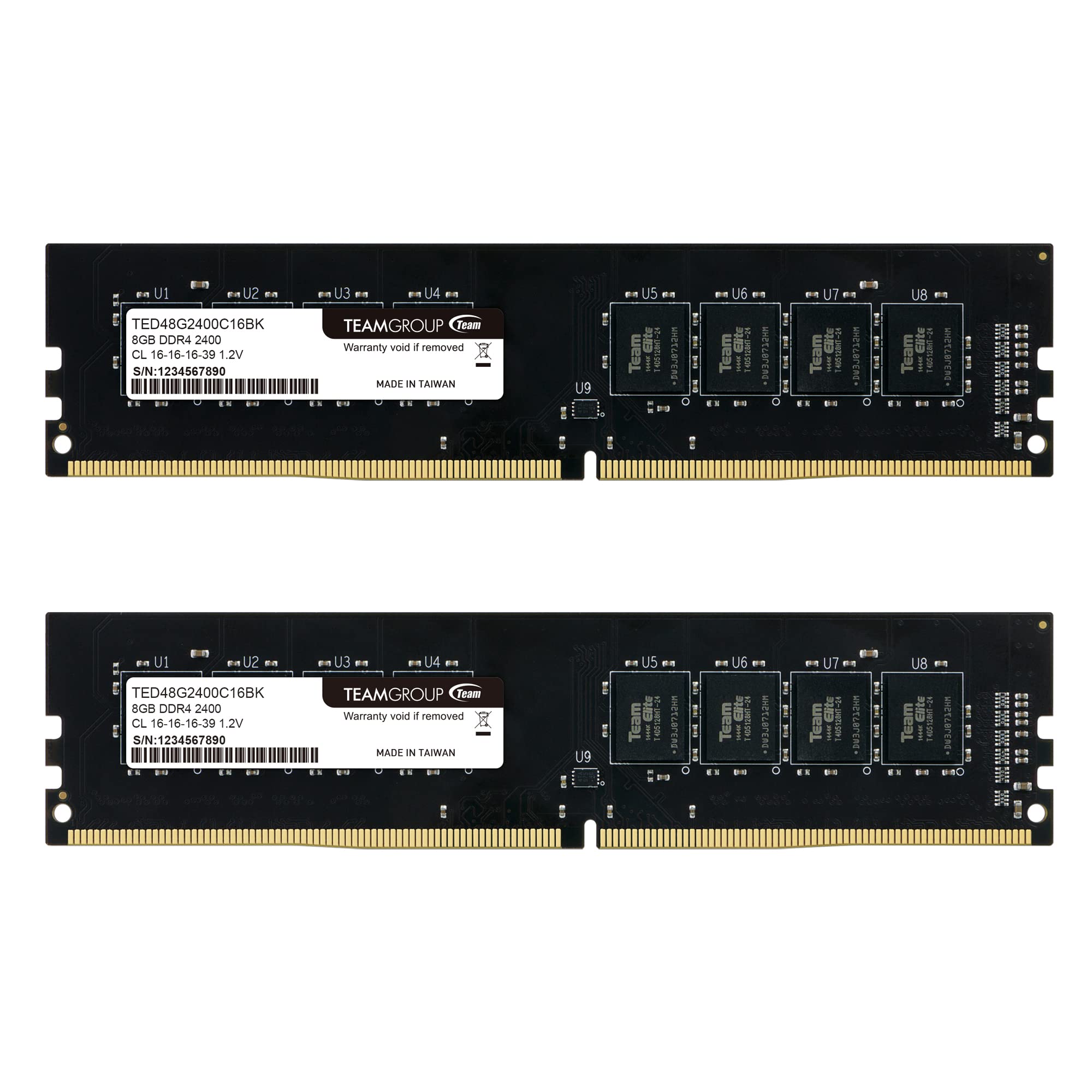 Amazon | TeamGroup Elite 16 GB ( 2 x 8gb ) ddr4 2400 MHz DIMM