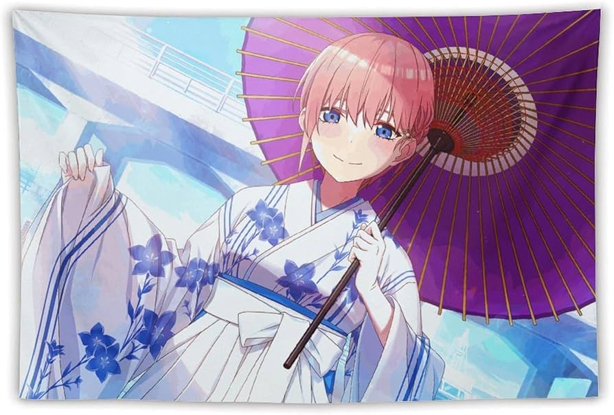 Amazon.co.jp: 五等分の花嫁 中野 一花 タペストリー 壁掛け 多機能